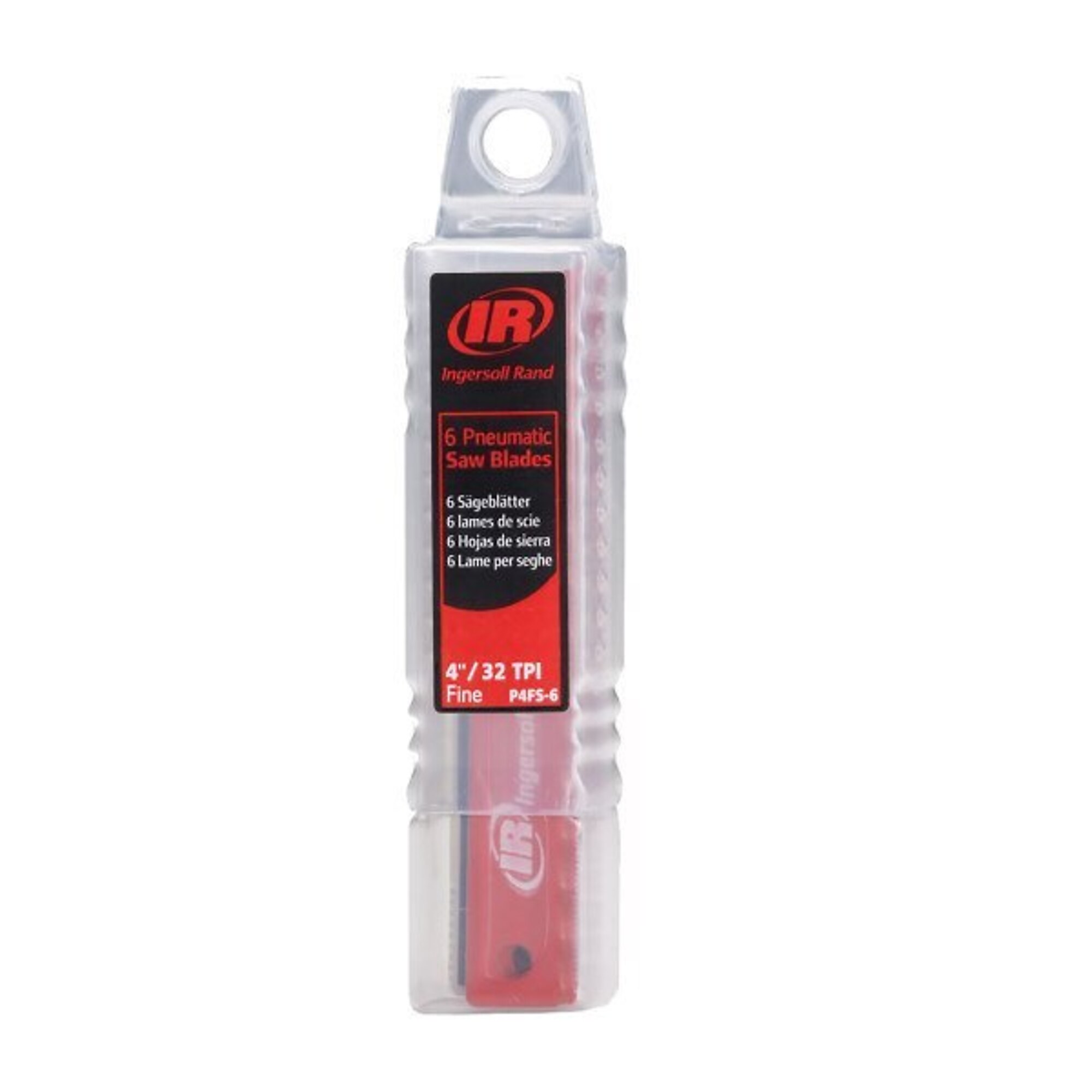 Ingersoll Rand 6-Pk. Air Reciprocating Saw Blade Set, 4in., Fine, 32 TPI, Model# P4FS-6